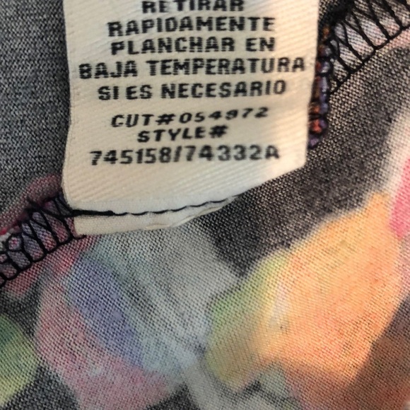 ECI Slouch Neck Multi Color Sleeveless Blouse Large - Picture 8 of 8